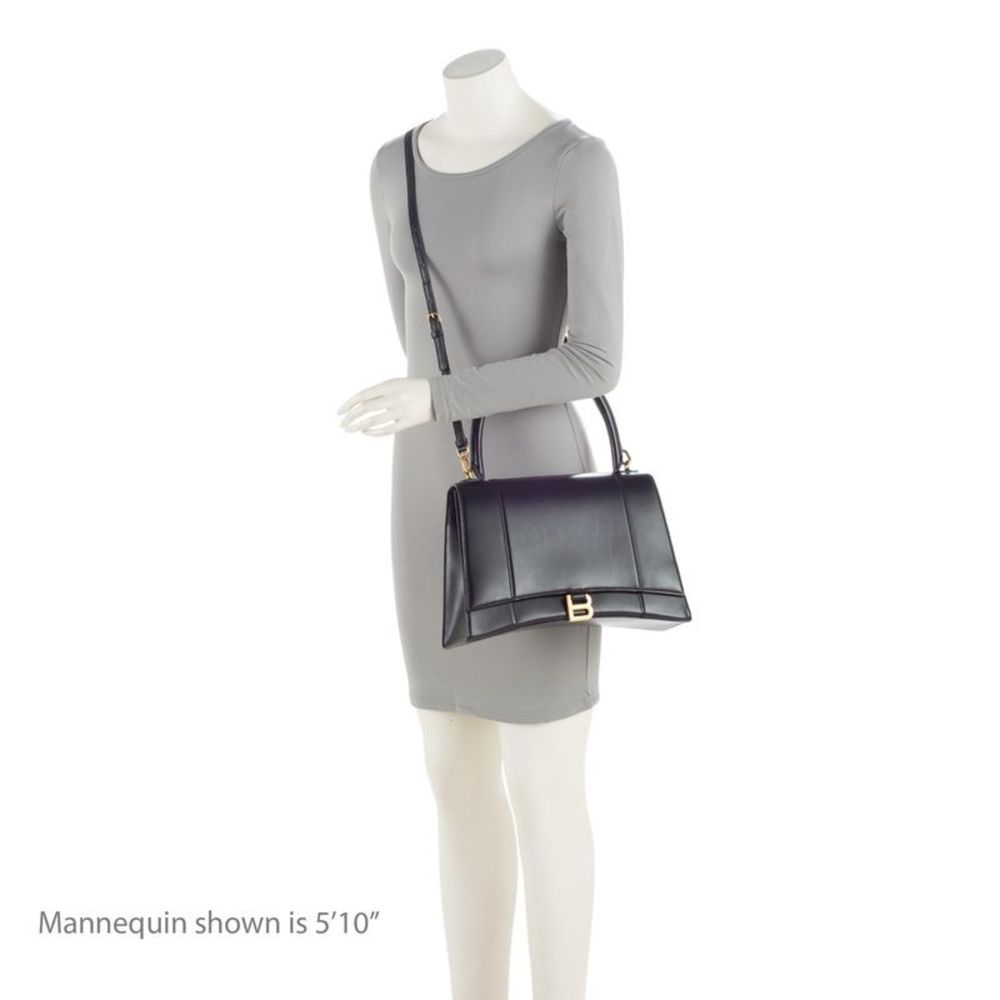 Balenciaga Shiny Calfskin Hourglass Medium Satchel - Picture 5 of 15